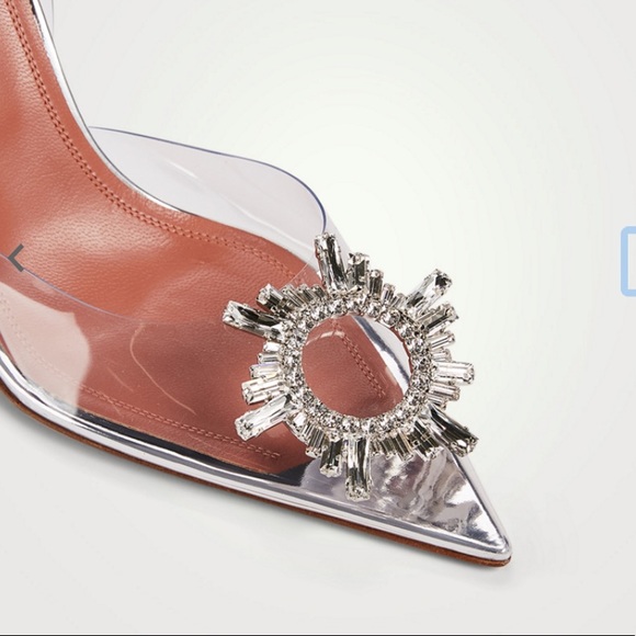 AMINA MUADDI Authentic Begum PVC Slingback Pumps in Transparent - Picture 4 of 16